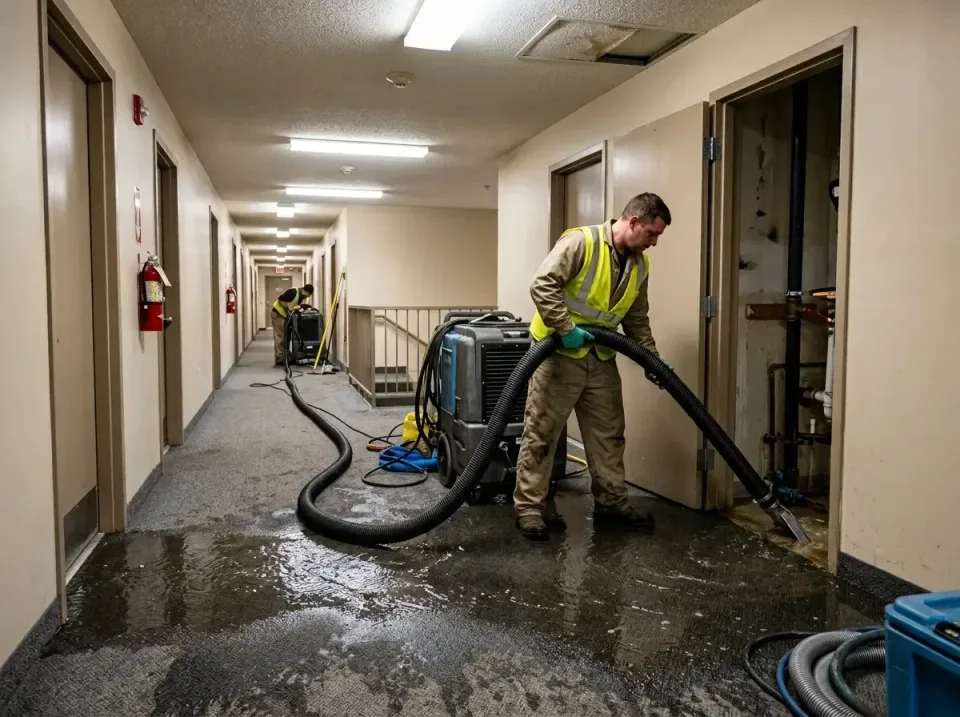 multi-unit-apartment-hallway-f-005 — frequently asked questions, Emergency Burst Pipe Water Extraction & Removal in Cypress…